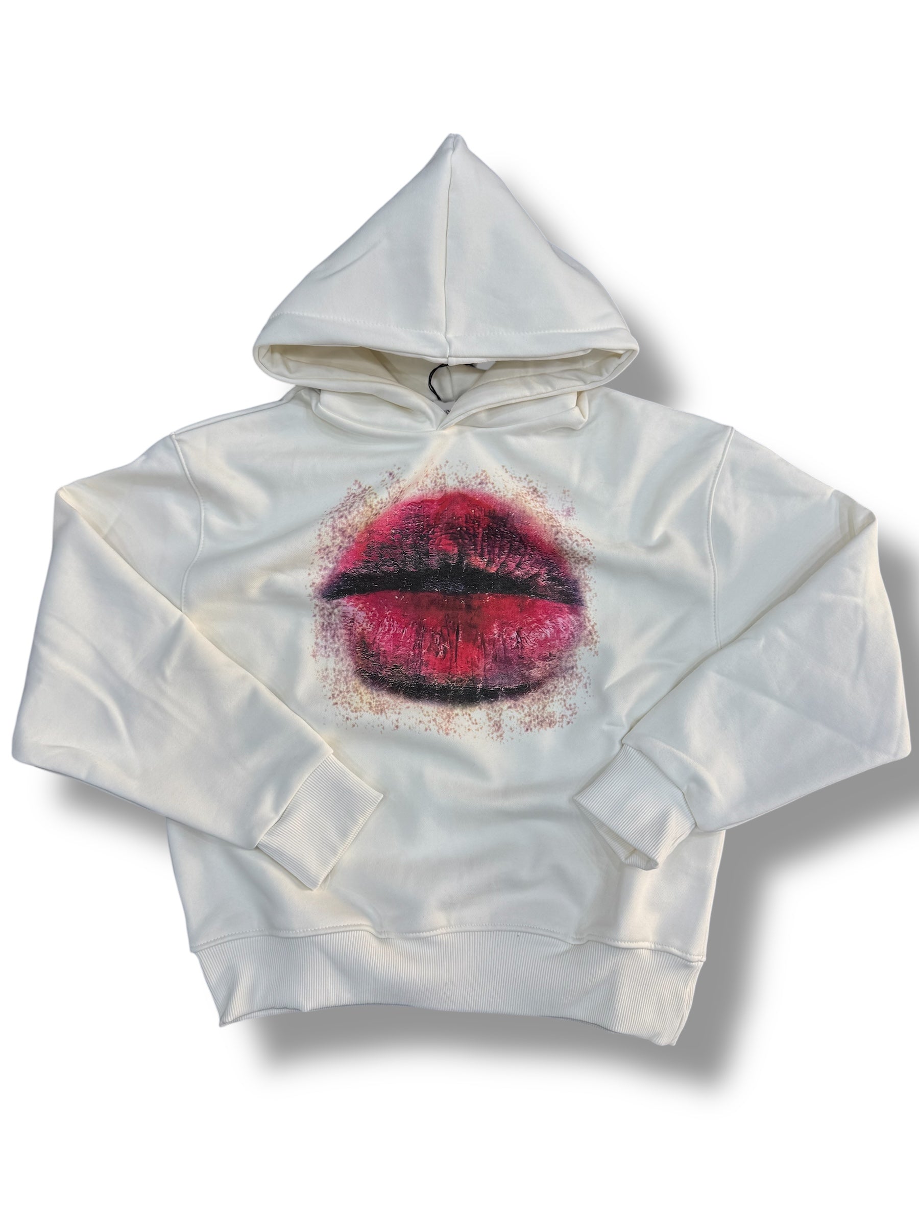 FELPA LIP WHITE TESSUTO PREMIUM