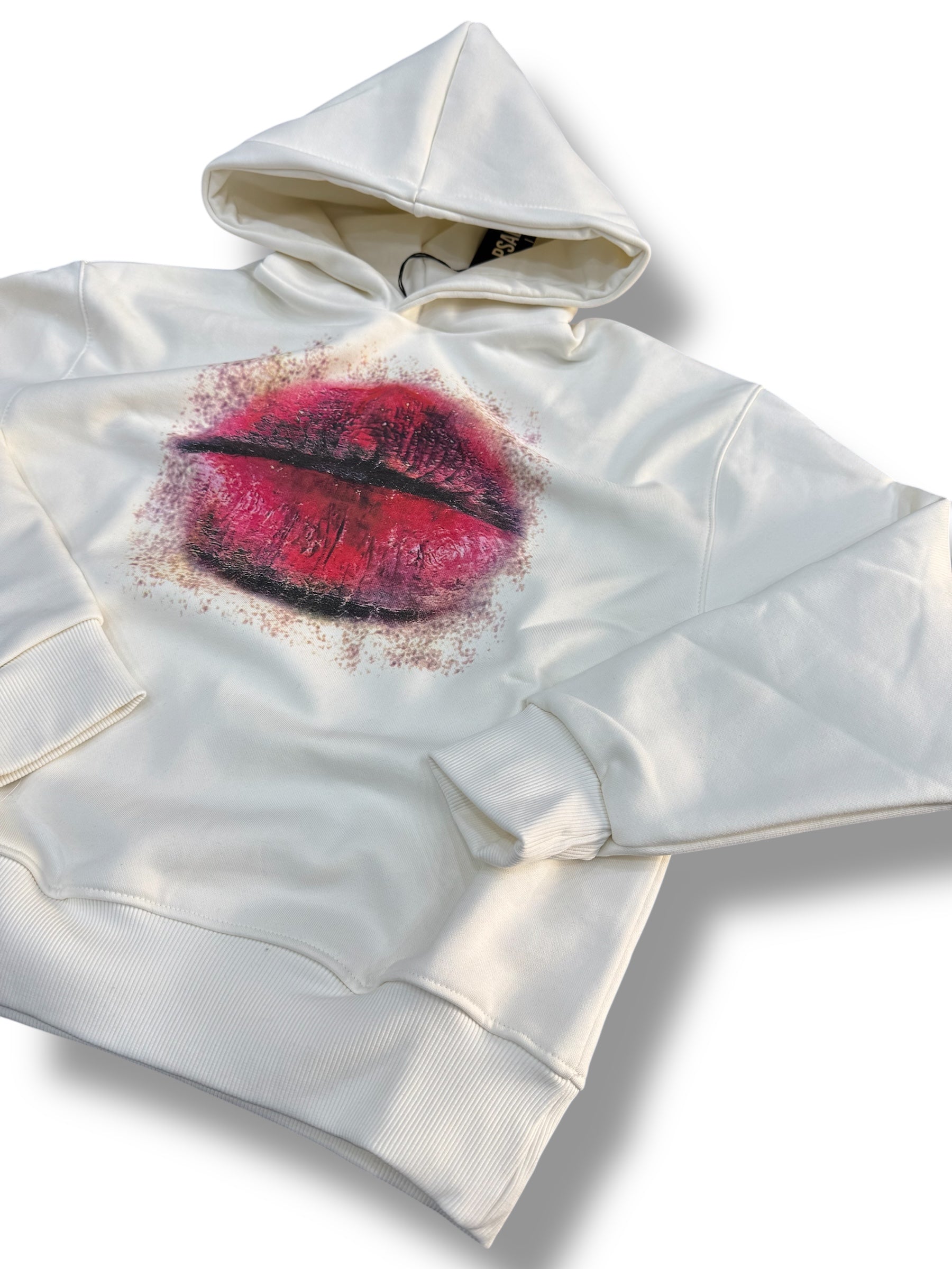 FELPA LIP WHITE TESSUTO PREMIUM