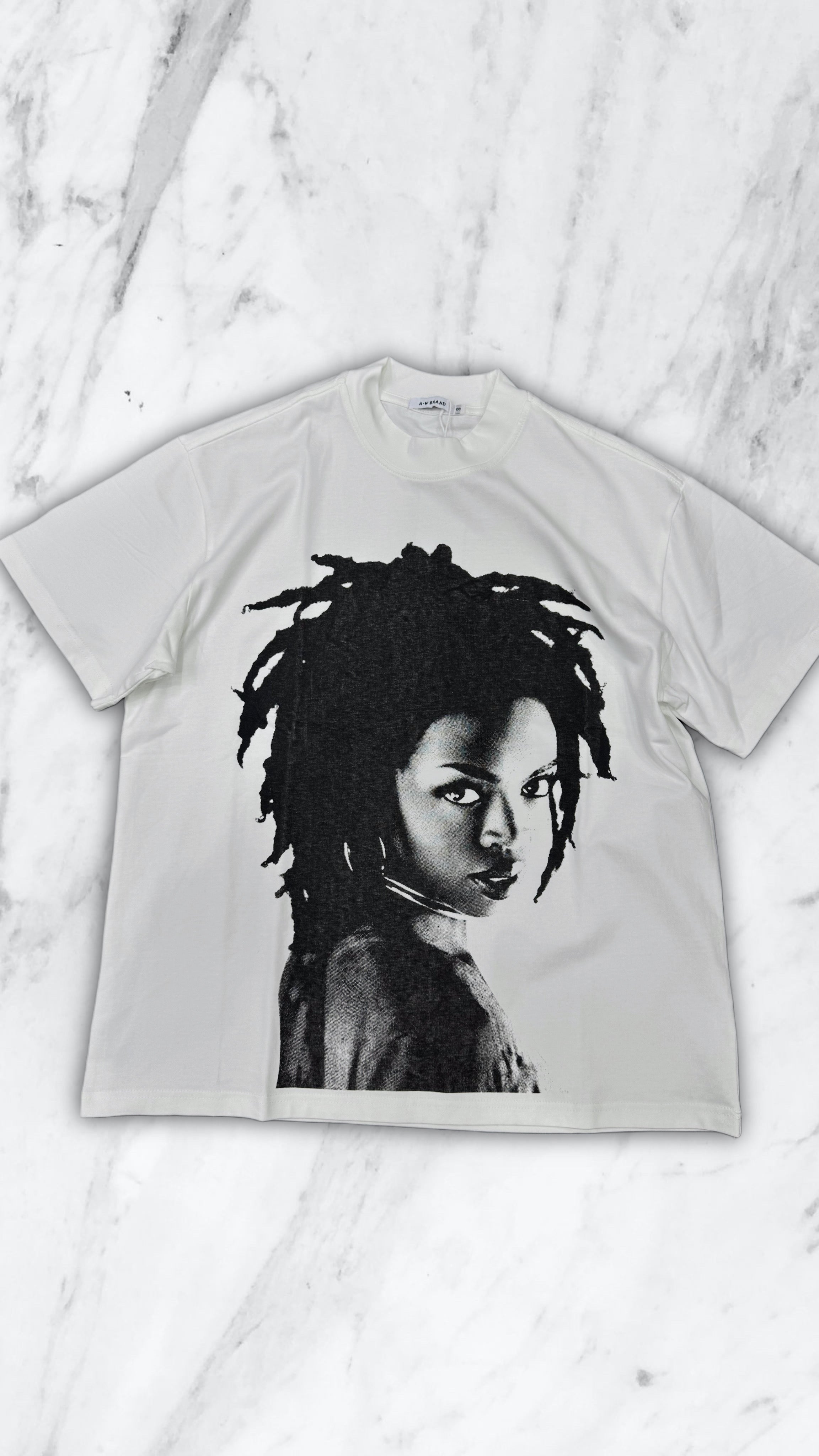 T SHIRT AFRO WHITE