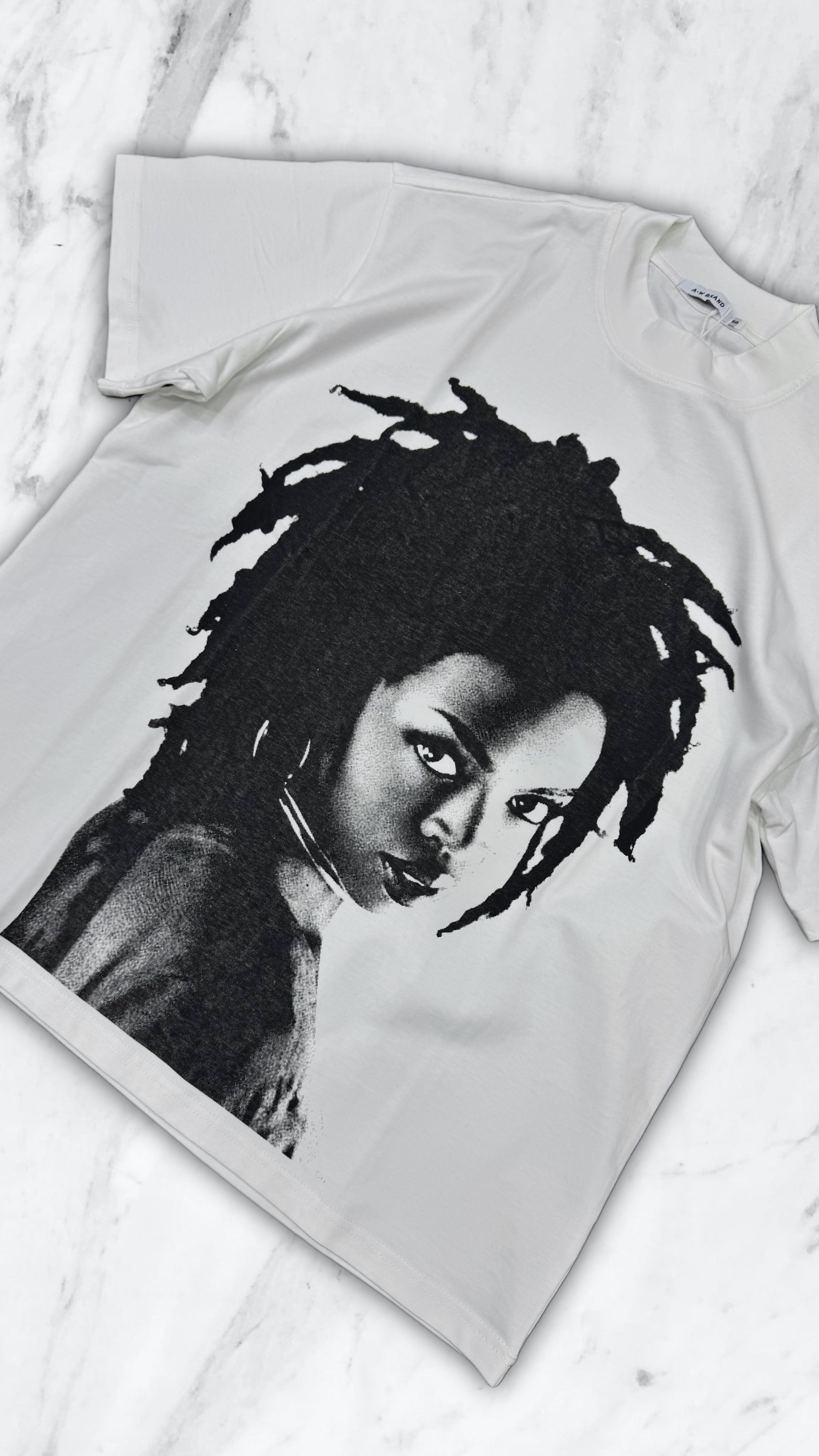 T SHIRT AFRO WHITE
