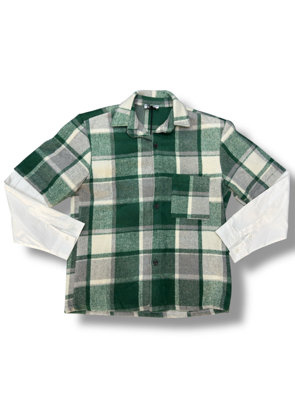 CAMICIA FLANELLA MANICA DOPPIATA