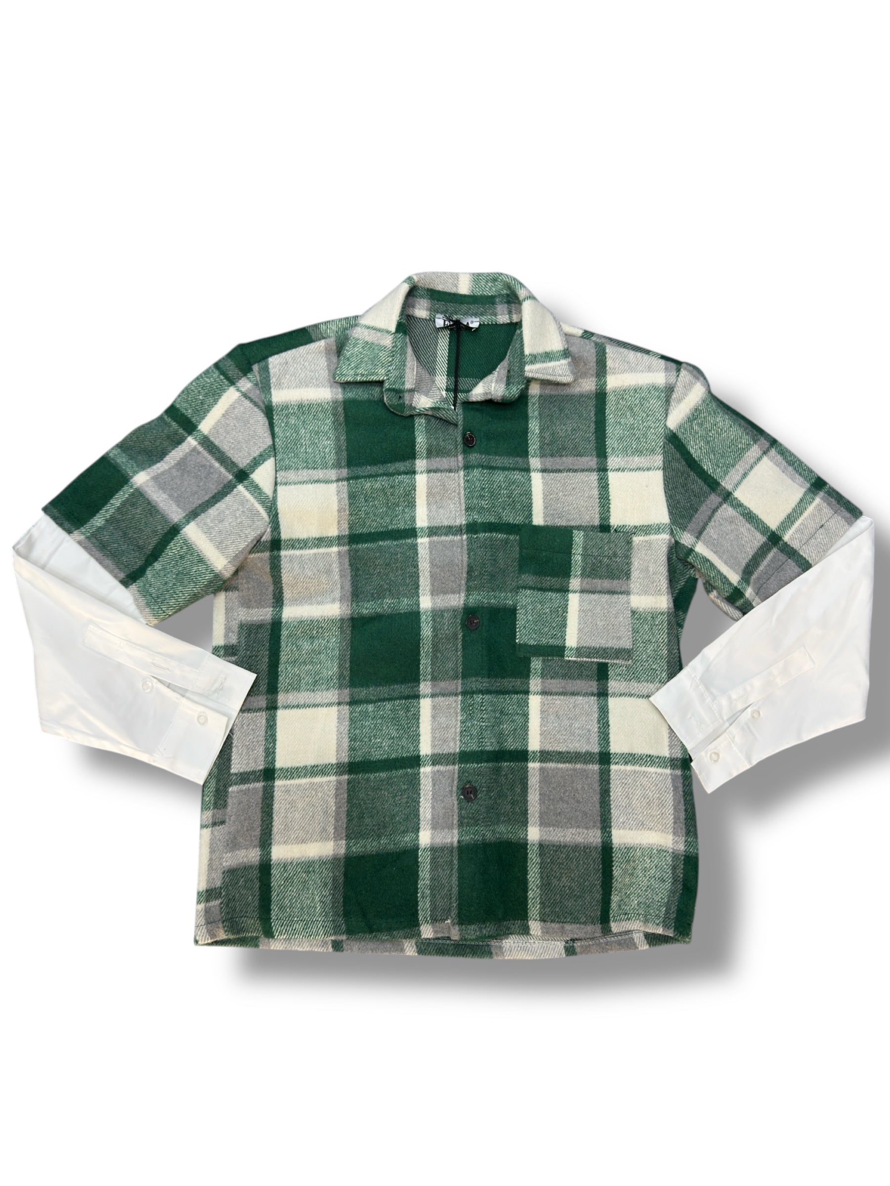 CAMICIA FLANELLA MANICA DOPPIATA