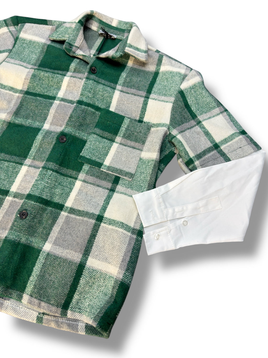 CAMICIA FLANELLA MANICA DOPPIATA