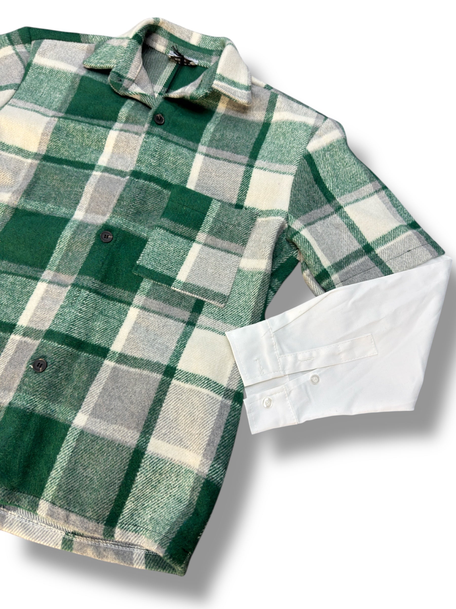 CAMICIA FLANELLA MANICA DOPPIATA