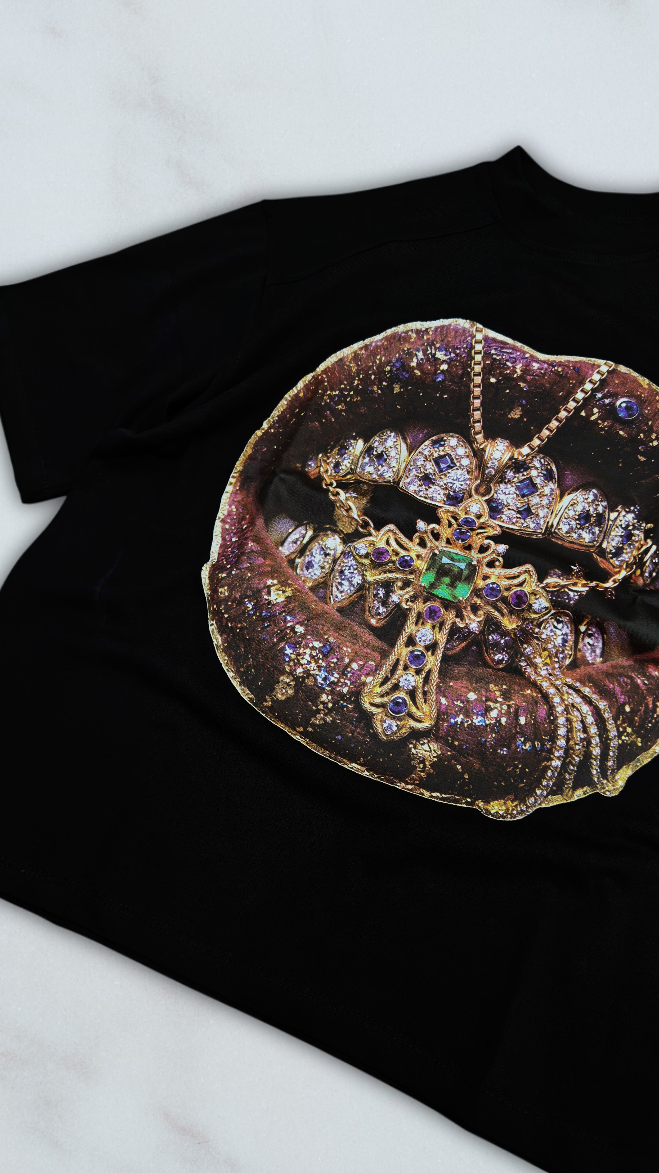 T SHIRT TW ROYAL BLACK