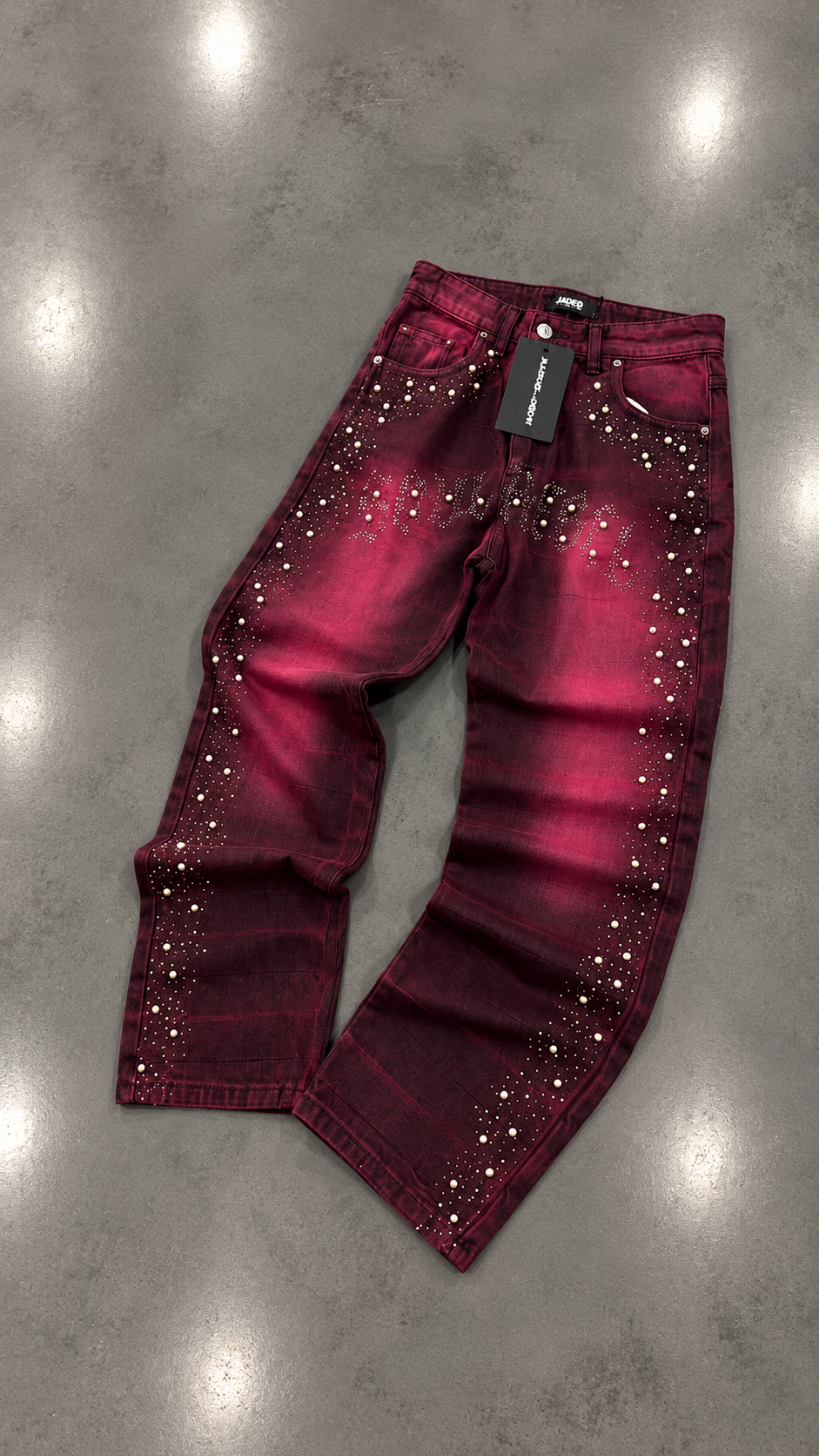 BAGGY PSALMS DIAMONF BORDEAUX